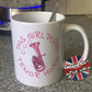 Pink Tenor Horn Mug - This Girl Plays Tenor Horn - Female Brass Musician Gift