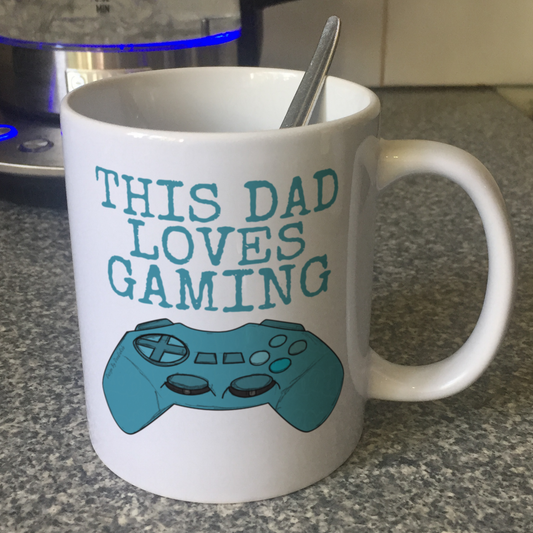 Video Gamer Father's Day Mug - This Dad Loves Gaming - Gift For Gamer