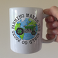 Funny Farmer Mug - Farming Makes The World Go Round - Vintage Tractor Mug - Earth Day Gift