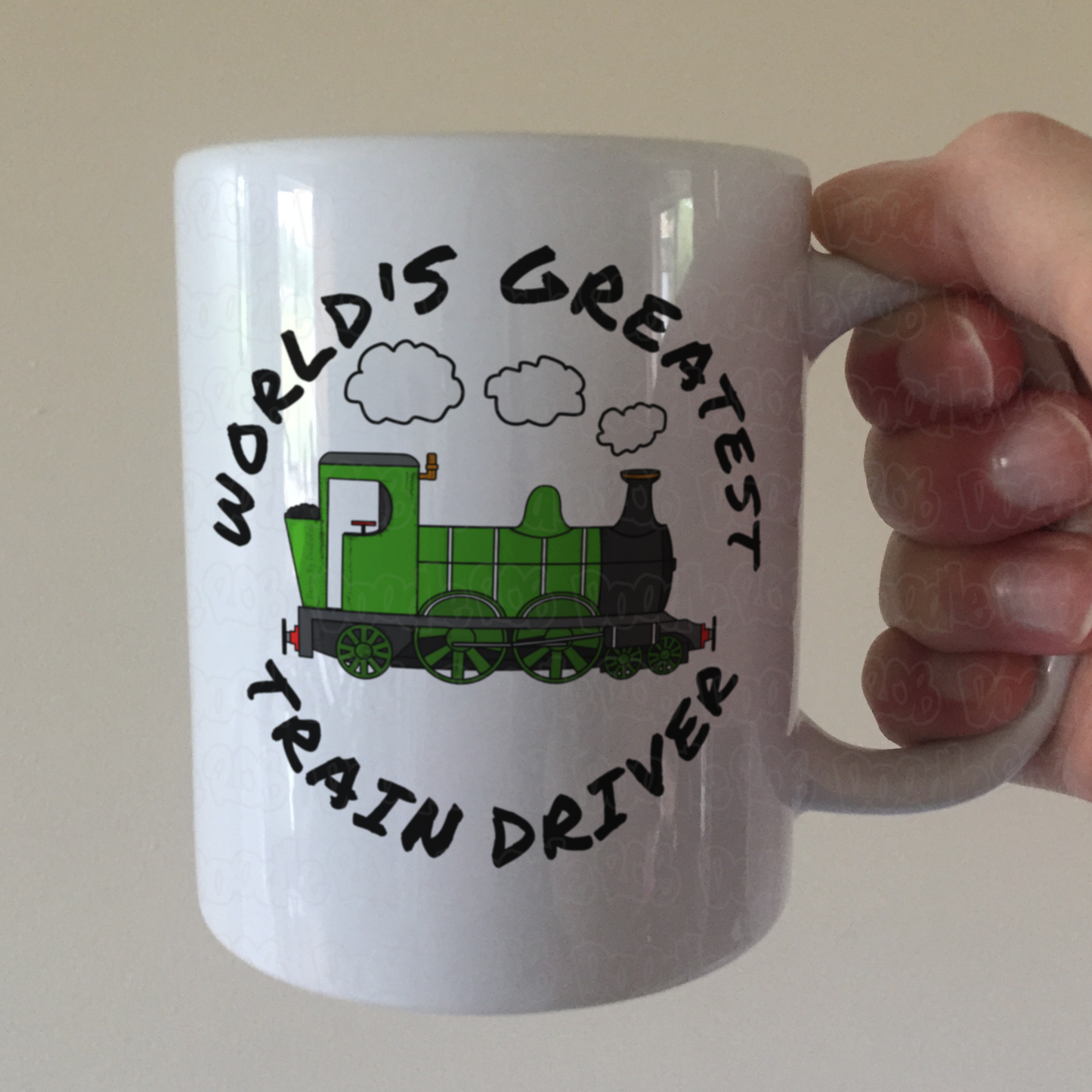 Steam Train Mug (Green) - World's Greatest Train Driver - Model Railway Enthusiast Gift