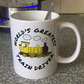 Steam Train Mug (Yellow) - World's Greatest Train Driver - Model Railway Enthusiast Gift