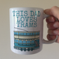 Tram Father's Day Mug - This Dad Loves Trams - Rail Enthusiast Gift