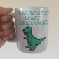 Dentist Dinosaur Mug - This Dentist Loves Dinosaurs - T-Rex Funny Gift For Dentist