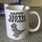 Funny 100th Birthday Mug - Dinosaur Mug - 100th Birthday Gift For Him