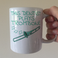 Dentist Trombone Mug - This Dentist Plays Trombone - Trombonist Gift For Dentist - Brass Musician Gift