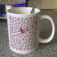 Trombone Floral Mug (Pink Flowers) - Female Trombonist - Brass Musician Gift For Girl