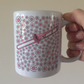 Trombone Floral Mug (Pink Flowers) - Female Trombonist - Brass Musician Gift For Girl