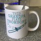 Trombone Father's Day Mug - This Grandpa Plays Trombone - Trombonist Brass Musician Gift