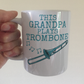 Trombone Father's Day Mug - This Grandpa Plays Trombone - Trombonist Brass Musician Gift