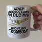 Funny Trombone Mug - Never Underestimate An Old Man Who Plays Trombone - Trombonist Brass Musician Gift For Him