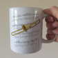 Trombone Music Notation Mug (Colour) - Gift For Trombonist - Brass Musician Gift