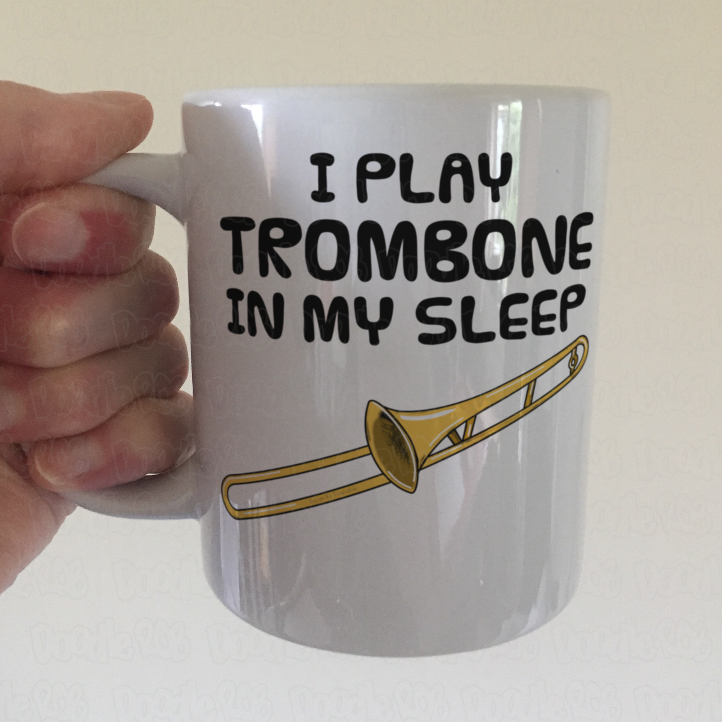 Funny Trombone Mug - I Play Trombone In My Sleep - Trombonist Brass Musician Gift