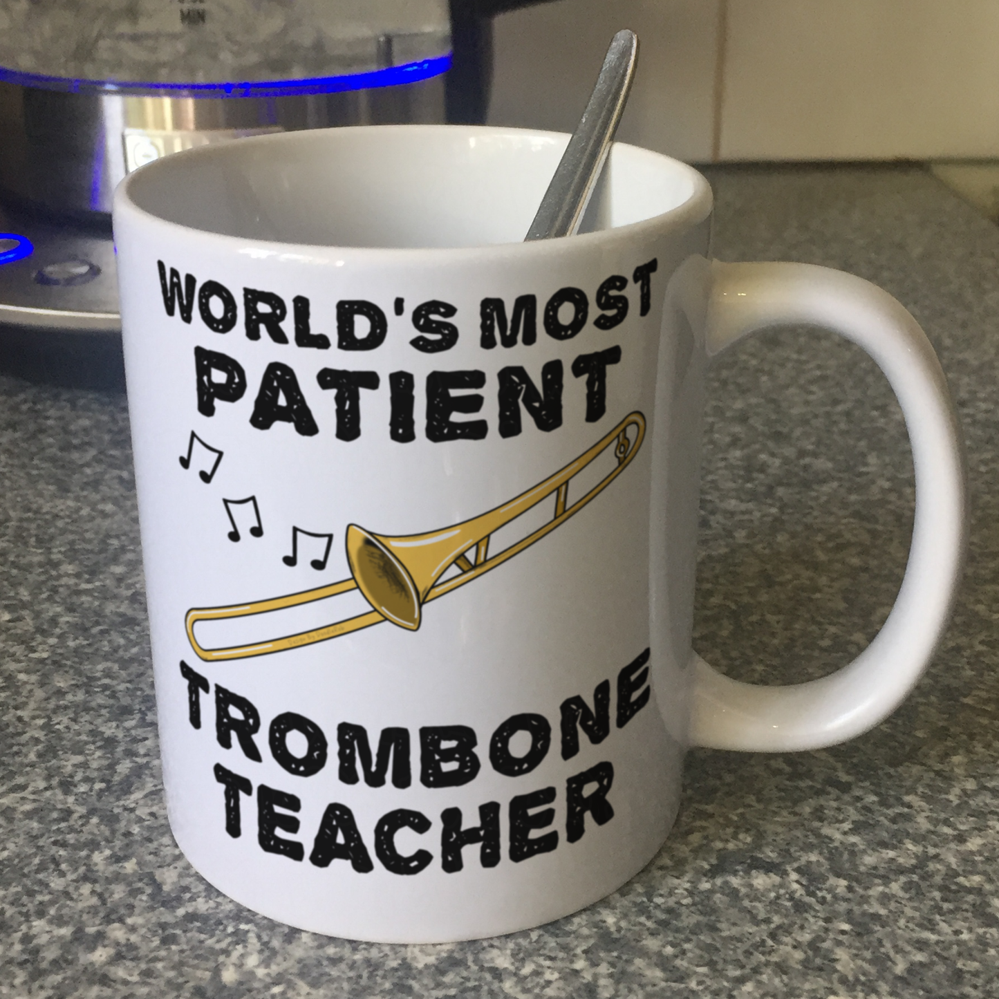 Funny Trombone Teacher Mug - World's Most Patient Trombone Teacher - Brass Teacher Gift