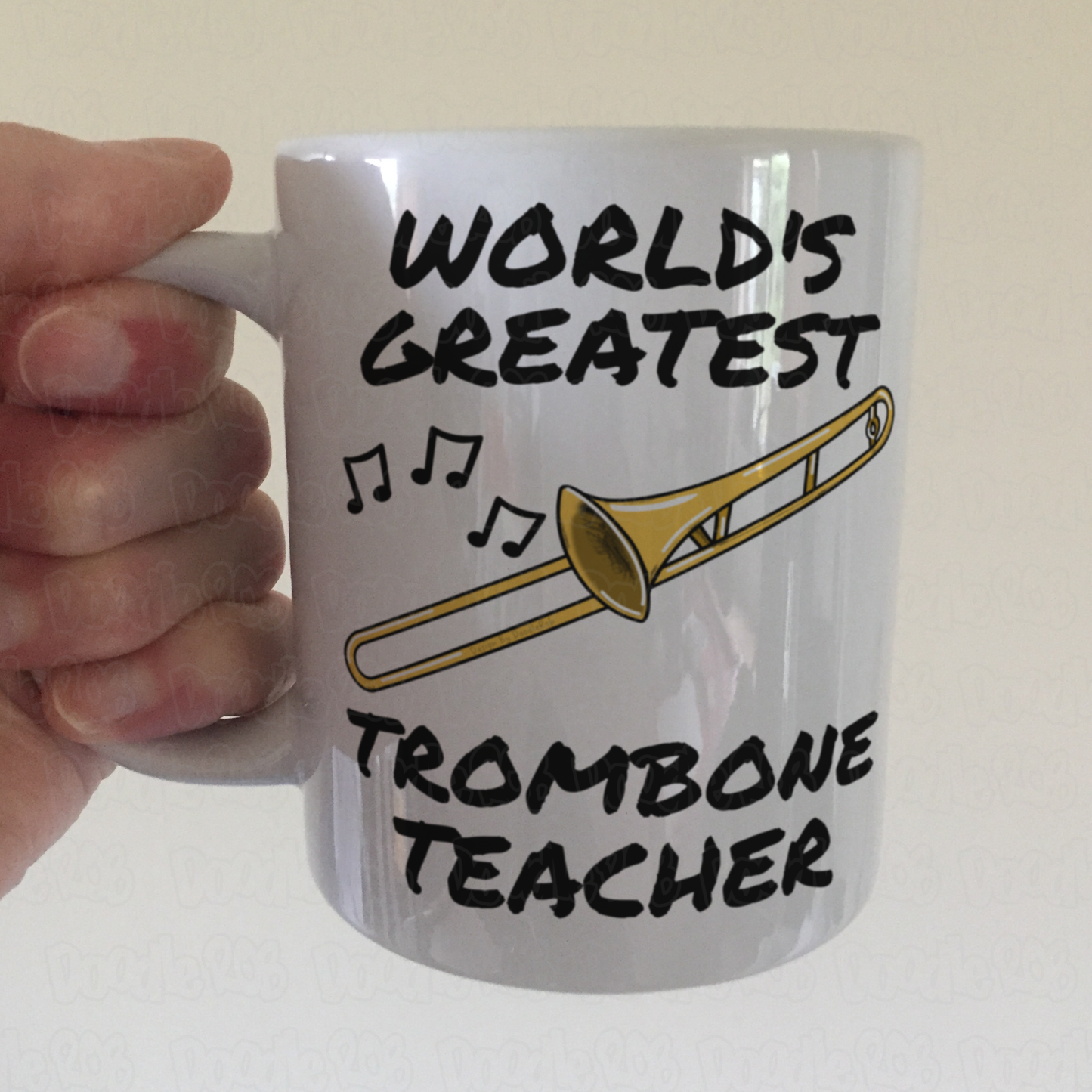 Trombone Teacher Mug - World's Greatest Trombone Teacher - Brass Teacher Gift