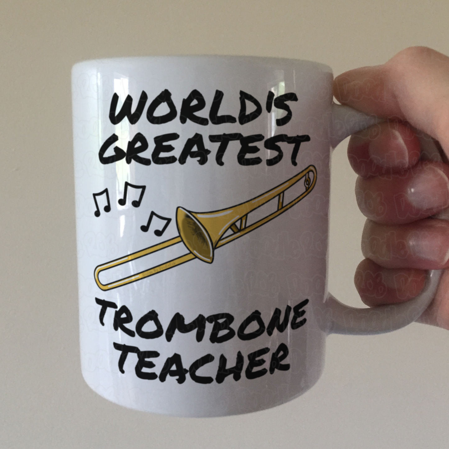 Trombone Teacher Mug - World's Greatest Trombone Teacher - Brass Teacher Gift