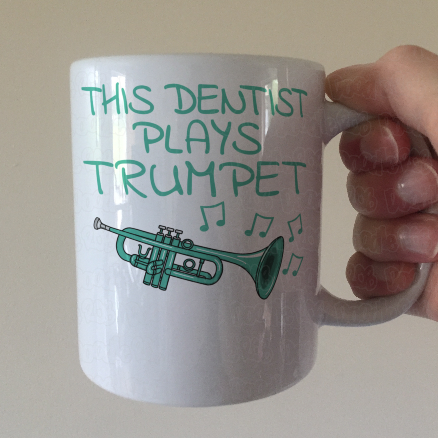 Dentist Trumpet Mug - This Dentist Plays Trumpet - Trumpeter Gift For Dentist - Brass Musician Gift