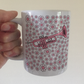Trumpet Floral Mug (Pink Flowers) - Female Trumpeter - Brass Musician Gift For Girl