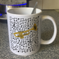 Trumpet Musical Notes Mug - Gift For Trumpeter - Brass Musician Orchestra Gift
