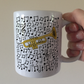 Trumpet Musical Notes Mug - Gift For Trumpeter - Brass Musician Orchestra Gift