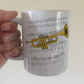 Trumpet Music Notation Mug (Colour) - Gift For Trumpeter - Brass Musician Gift