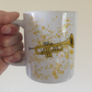 Trumpet Paint Splatter Mug - Trumpeter Mug - Gift For Brass Teacher