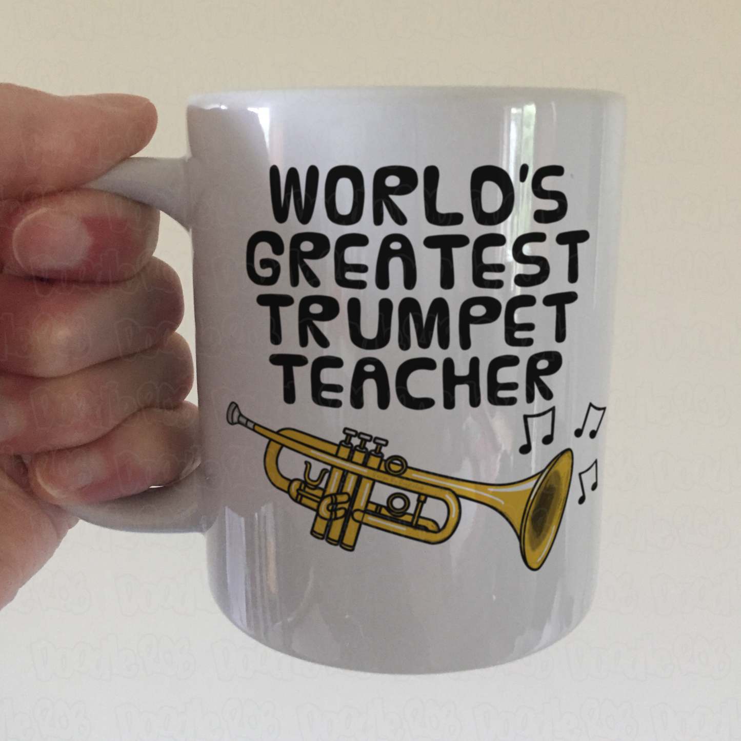 Trumpet Teacher Mug - World's Greatest Trumpet Teacher - Brass Teacher Gift