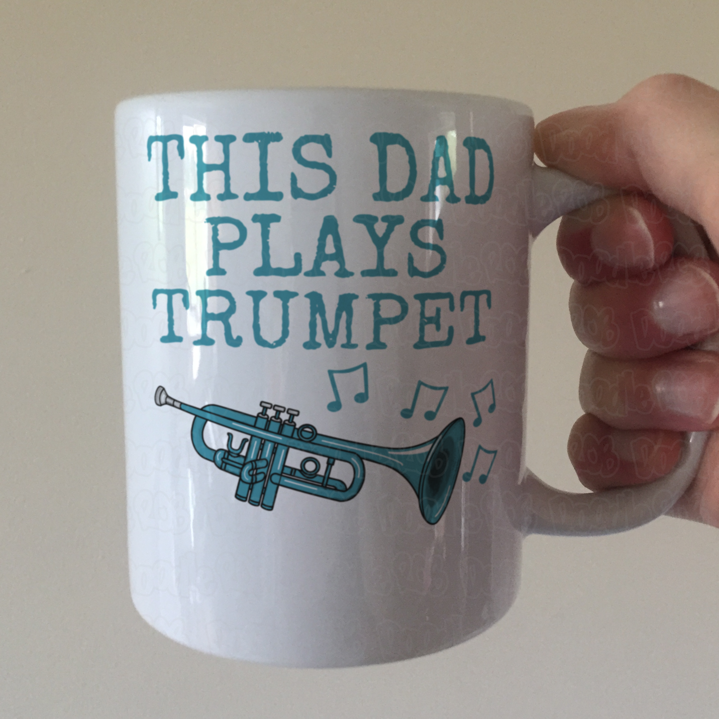 Trumpet Father's Day Mug - This Dad Plays Trumpet - Trumpeter Brass Musician Gift