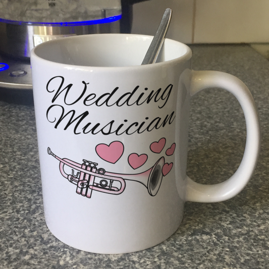 Trumpet Wedding Mug - Trumpeter Brass Musician Gift