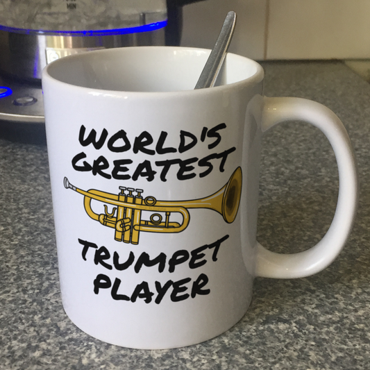 Trumpeter Mug - World's Greatest Trumpet Player - Brass Musician Gift