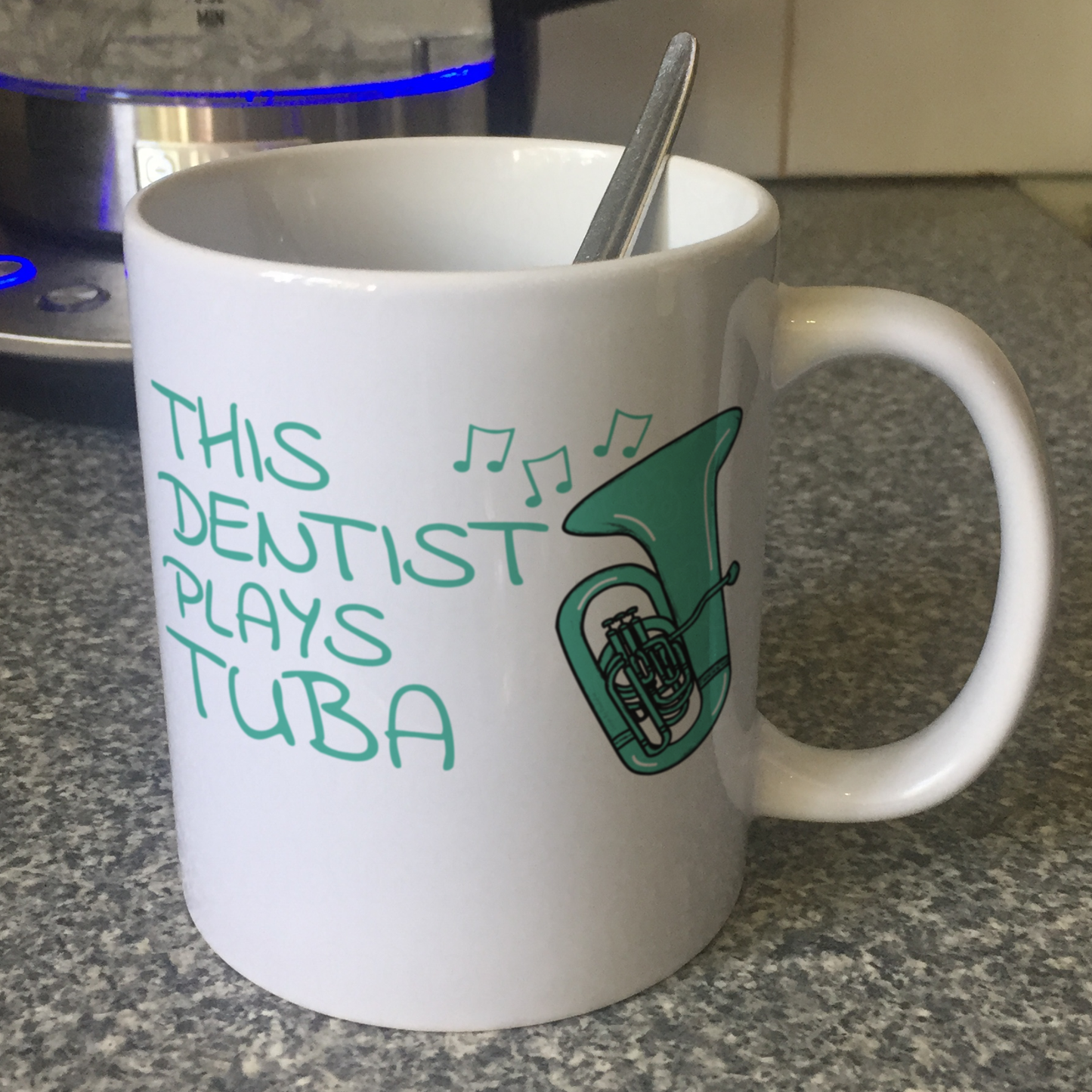 Dentist Tuba Mug - This Dentist Plays Tuba - Tubaist Gift For Dentist - Brass Musician Gift