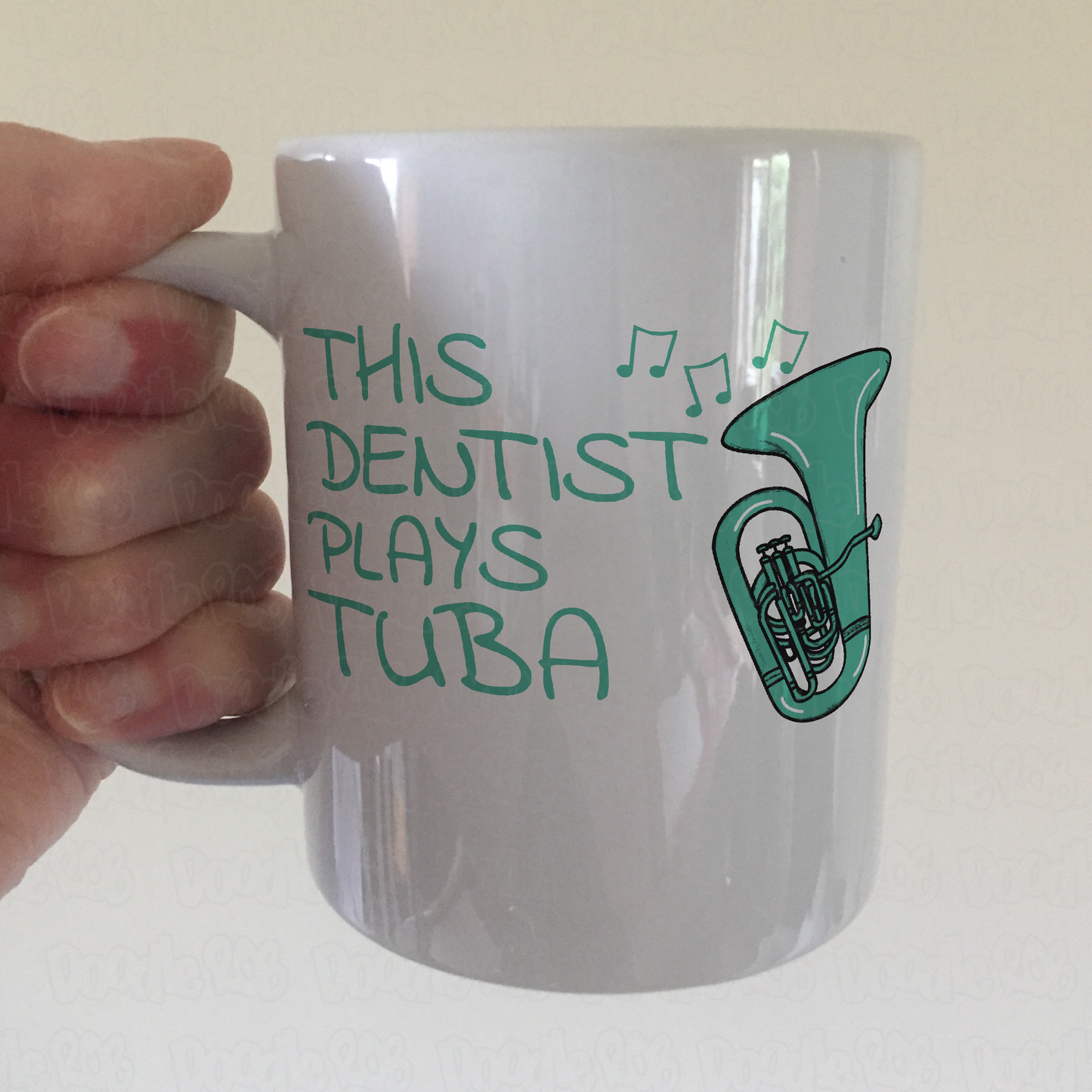 Dentist Tuba Mug - This Dentist Plays Tuba - Tubaist Gift For Dentist - Brass Musician Gift