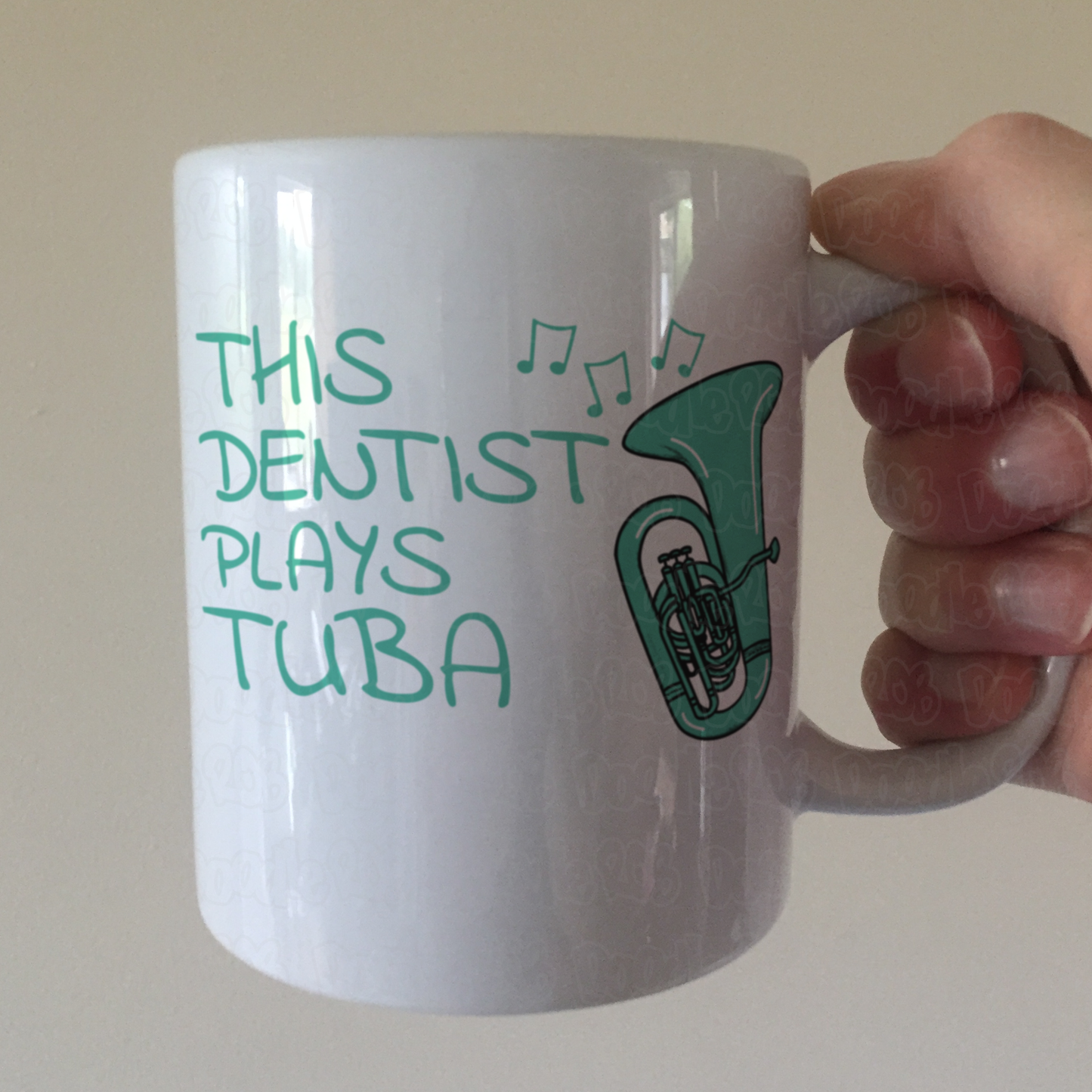 Dentist Tuba Mug - This Dentist Plays Tuba - Tubaist Gift For Dentist - Brass Musician Gift