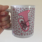 Tuba Floral Mug (Pink Flowers) - Female Tubaist - Brass Musician Gift For Girl