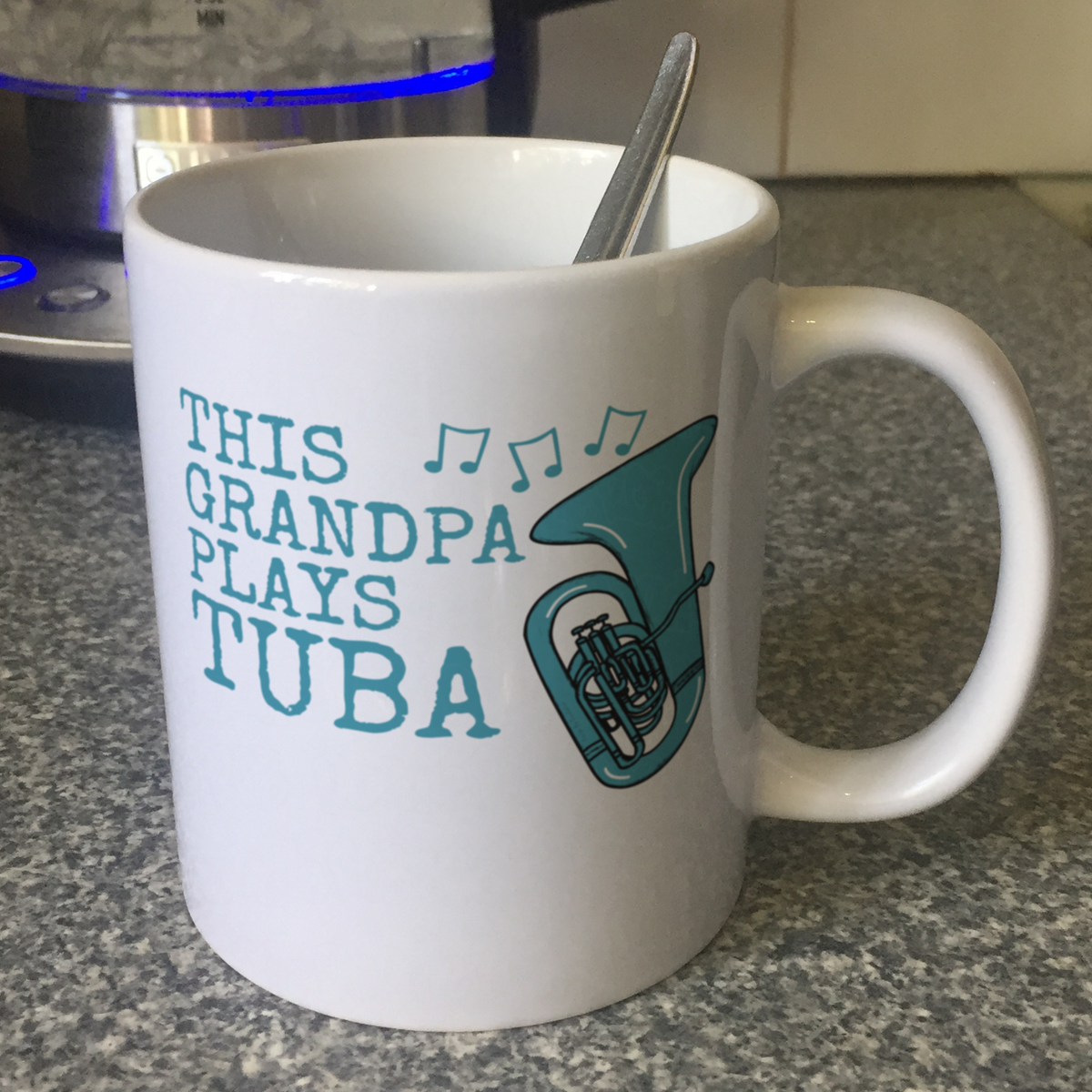 Tuba Father's Day Mug - This Grandpa Plays Tuba - Tubaist Brass Musician Gift