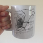 Tuba Music Notation Mug - Gift For Tubaist - Tuba Teacher Mug - Brass Musician Gift