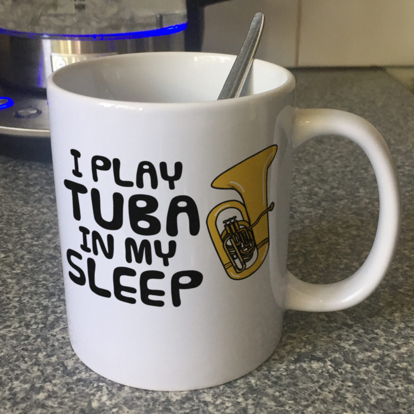 Funny Tuba Mug -  I Play Tuba In My Sleep- Tubaist Brass Musician Gift