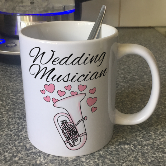 Tuba Wedding Mug - Tubaist Brass Musician Gift
