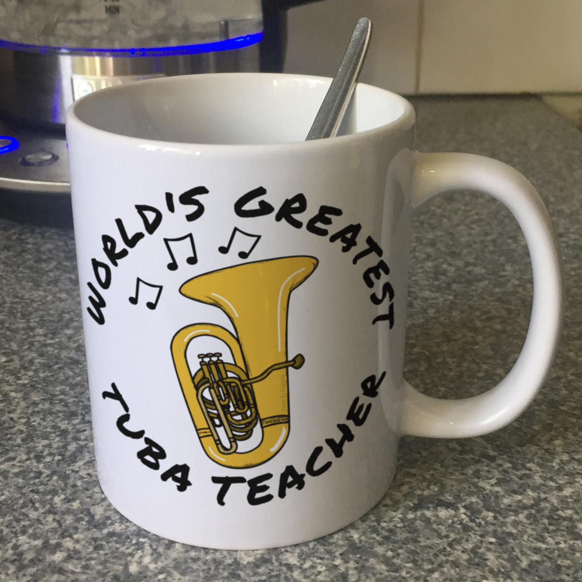 Tuba Teacher Mug - World's Greatest Tuba Teacher - Brass Teacher Gift