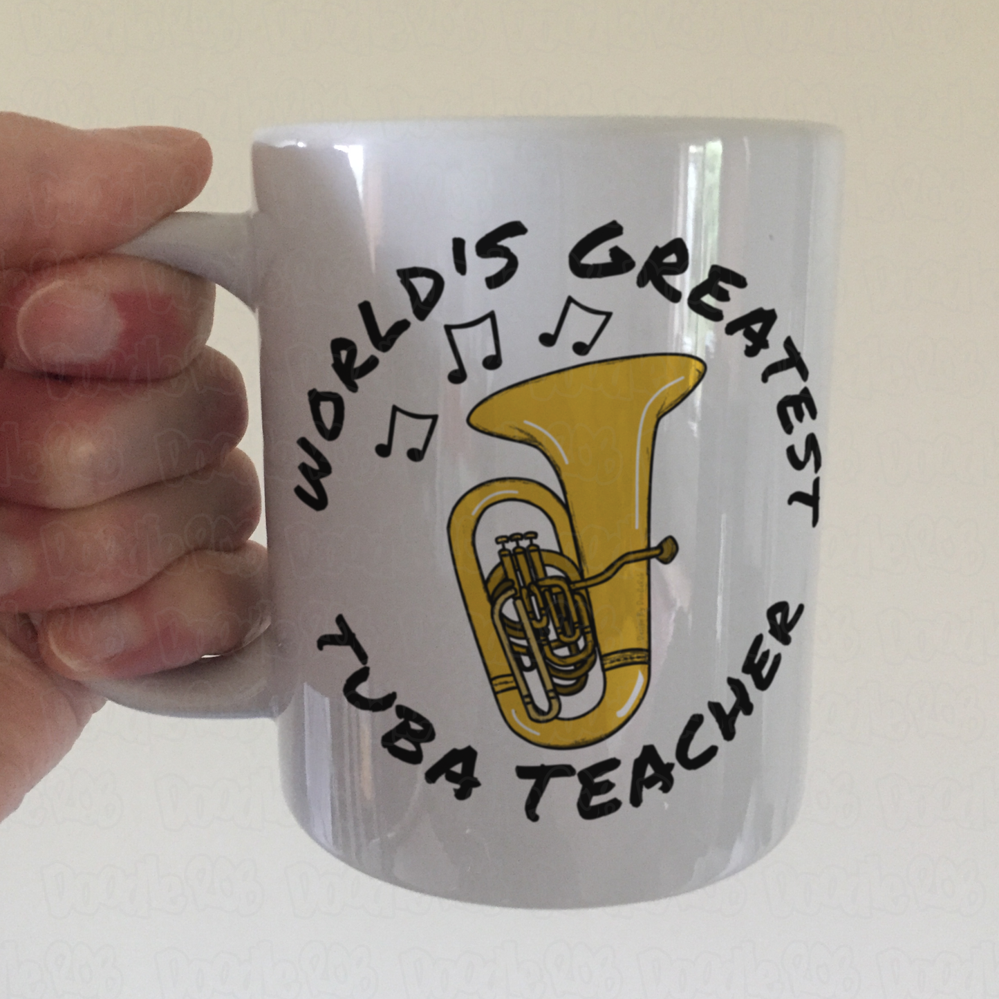 Tuba Teacher Mug - World's Greatest Tuba Teacher - Brass Teacher Gift