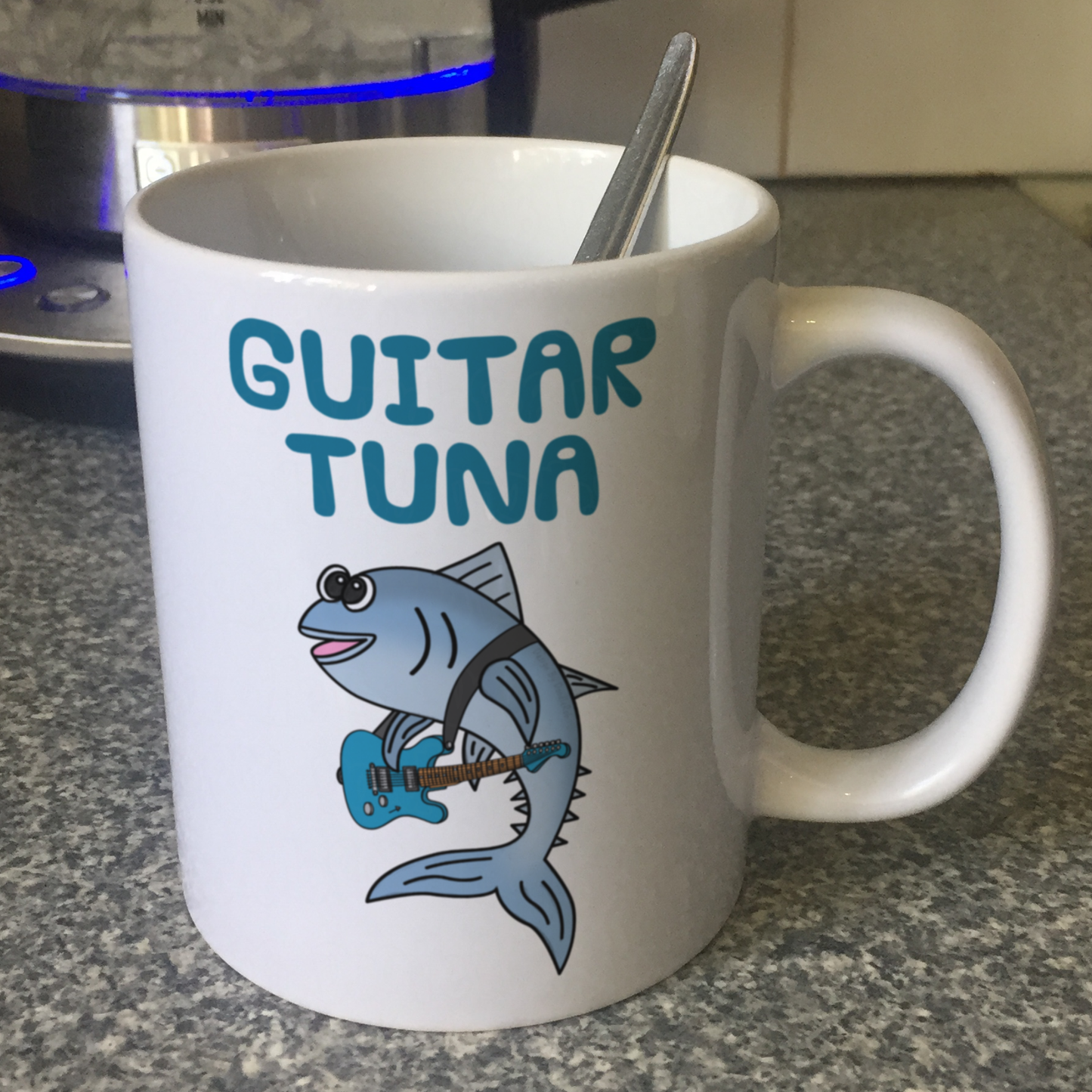 Guitar Tuna Mug (Electric Guitar) - Electric Guitarist Gift - Funny Guitar Teacher Mug