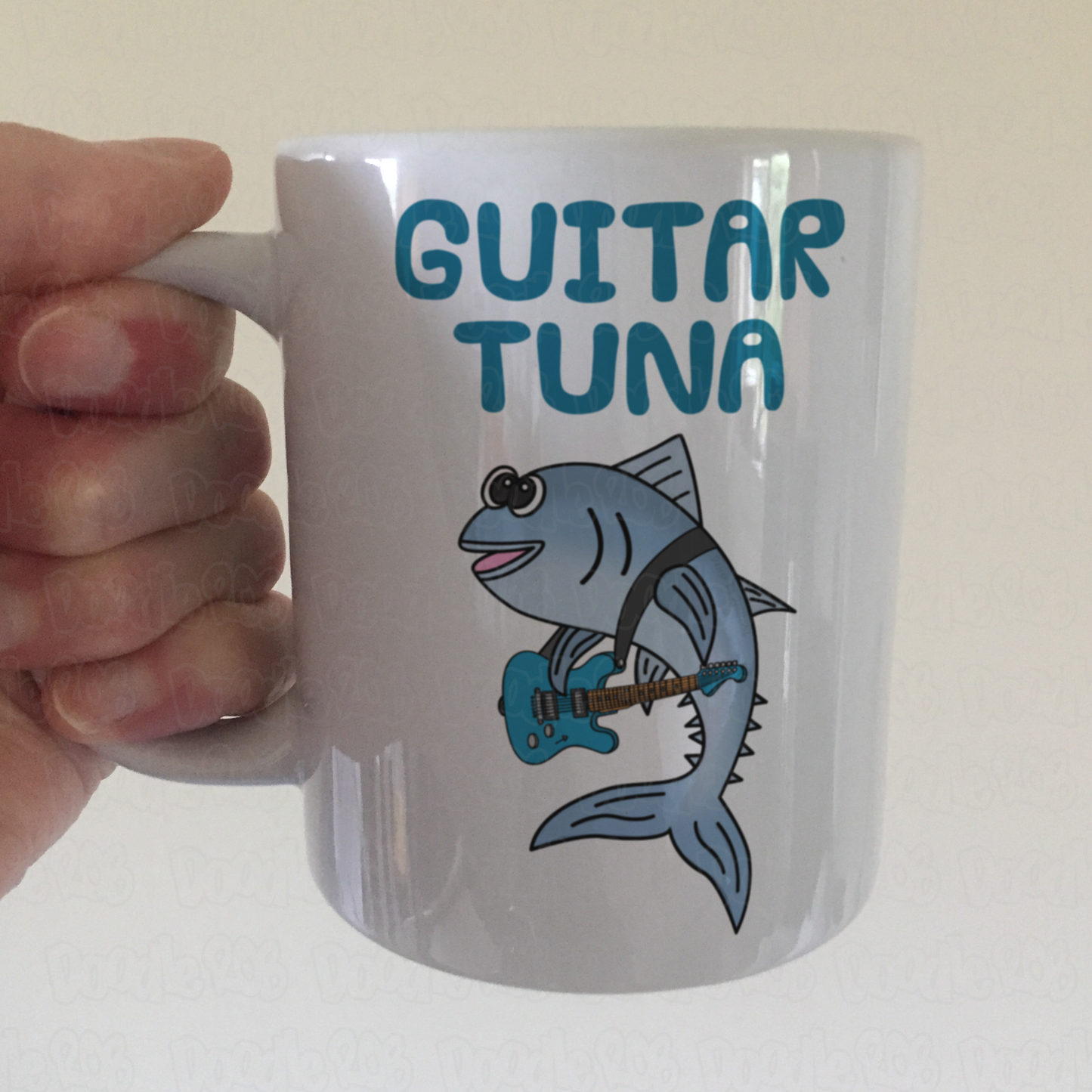 Guitar Tuna Mug (Electric Guitar) - Electric Guitarist Gift - Funny Guitar Teacher Mug
