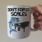 Funny Piano Mug (Tuna Fish) - Don't Forget Scales - Funny Pianist Gift - Piano Student Mug