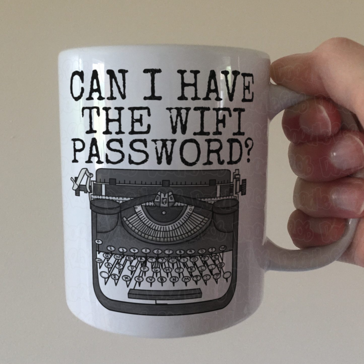 Funny Typewriter Mug - Can I Have The Wifi Password - Funny Gift For Teenager