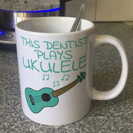 Dentist Ukulele Mug - This Dentist Plays Ukulele - Ukulelist Gift For Dentist