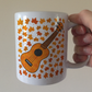 Autumn Ukulele Mug (Leaves) - Uke Player Gift - Musician Gift For Fall or Thanksgiving