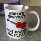 Left Handed Ukulele Mug (Red) - World's Greatest Left-Handed Uke Player - Funny Gift For Uke Player