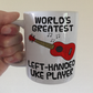 Left Handed Ukulele Mug (Red) - World's Greatest Left-Handed Uke Player - Funny Gift For Uke Player