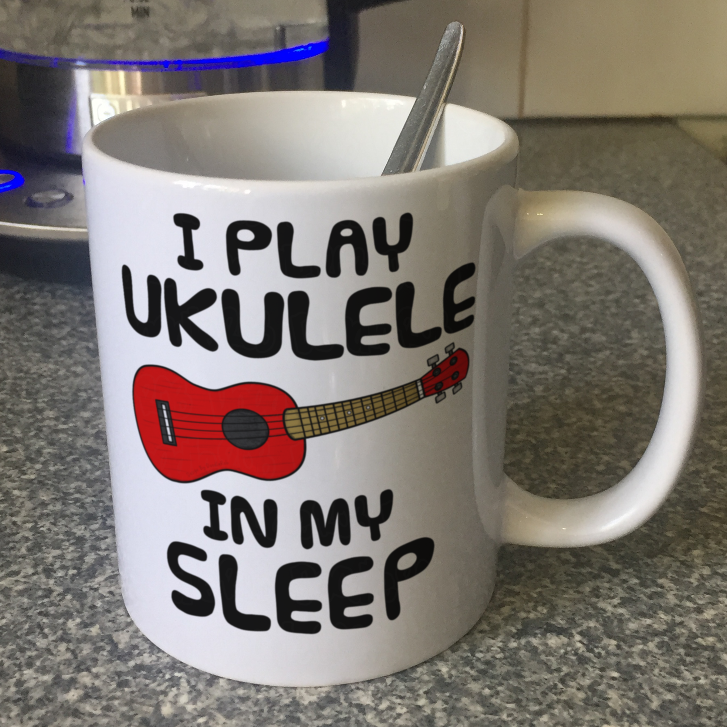 Funny Ukulele Mug - I Play Ukulele In My Sleep - Uke Player Musician Gift