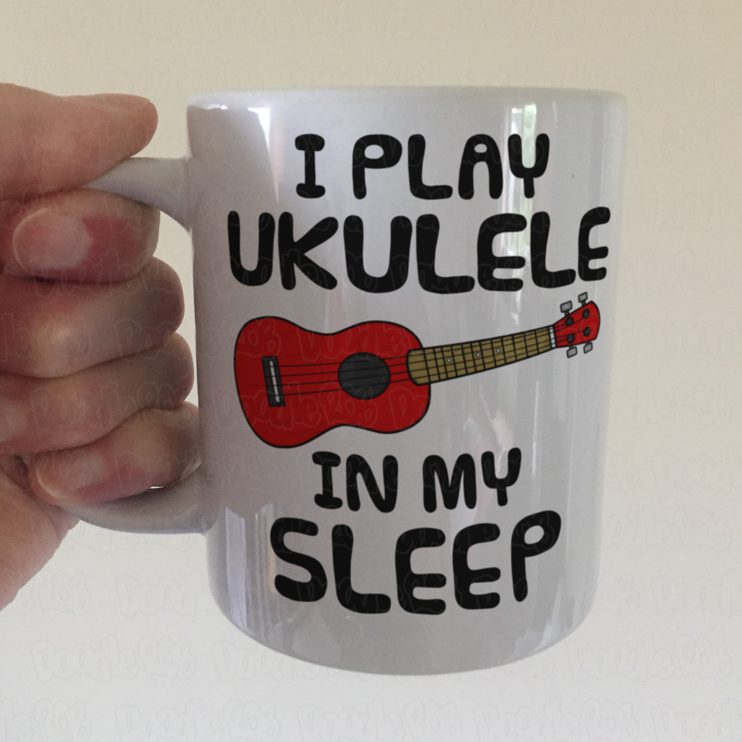 Funny Ukulele Mug - I Play Ukulele In My Sleep - Uke Player Musician Gift