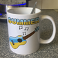 Ukulele Summer Mug - Uke Player Gift - Summer Musician Mug - Gift For Beach Lover
